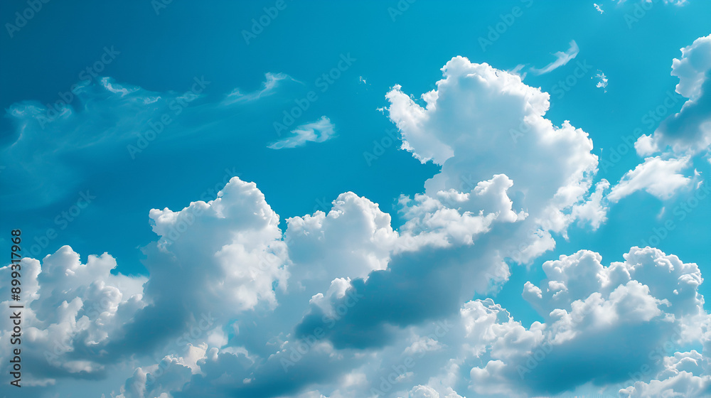 Blue sky and white clouds background. Clouds in the blue sky Blue sky and white clouds background. Clouds in the blue sky