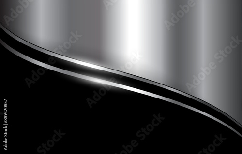 Silver black metal background with silver shiny texture.