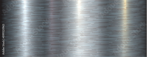 Brushed metal texture background, shiny lustrous metallic 3d background.