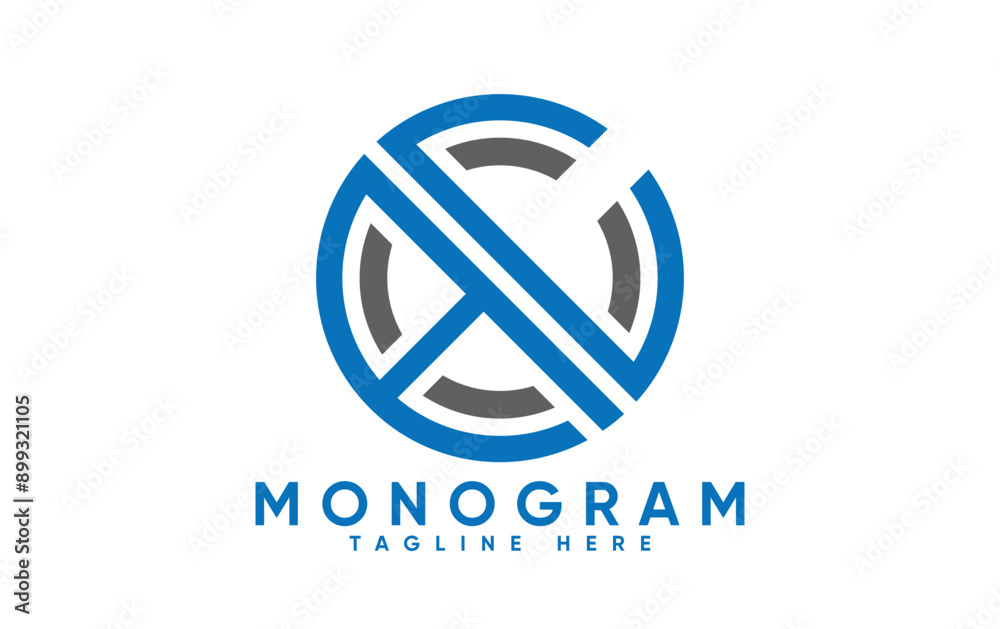 AC letter creative monogram  vector logo design.