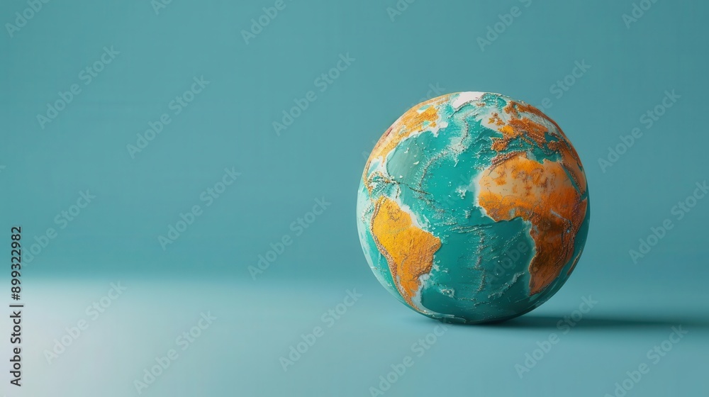 A colorful globe showcasing the continents, symbolizing geography, exploration, and global awareness against a soft blue background. A colorful globe showcasing the continents, symbolizing geography, exploration, and global awareness against a soft blue background.