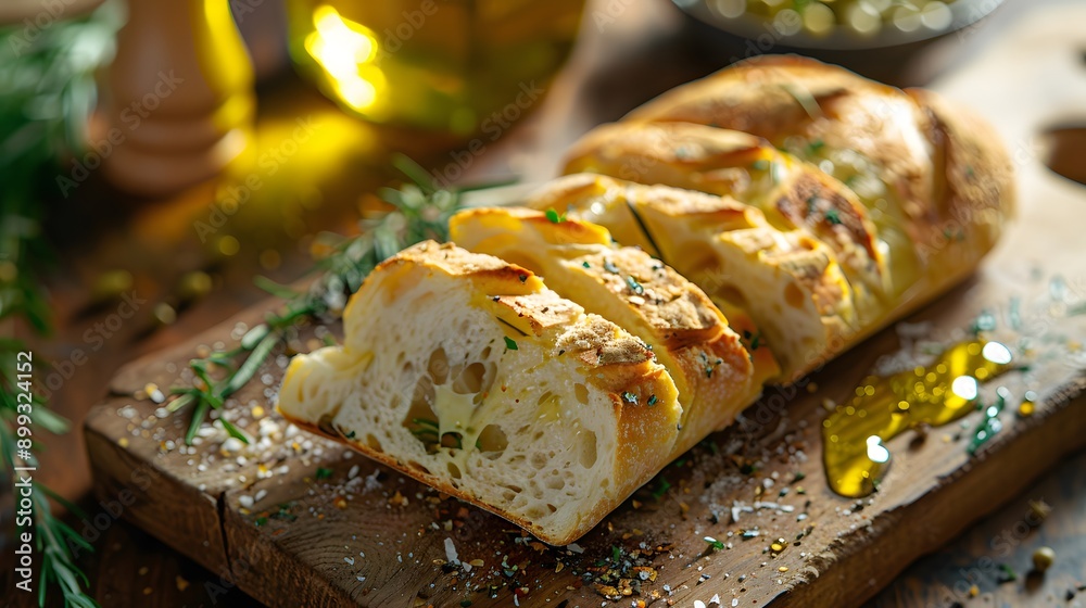 Bread with delicious Olive oil topping, Cake served with olive oil. Bread with delicious Olive oil topping, Cake served with olive oil.