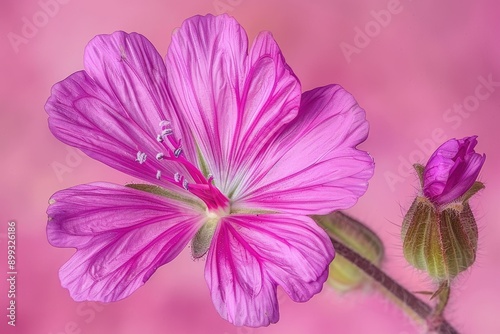 pink wild flower macro shot photo