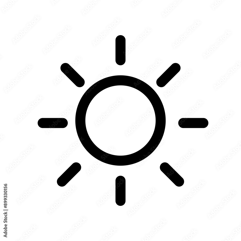 sun line icon sun line icon