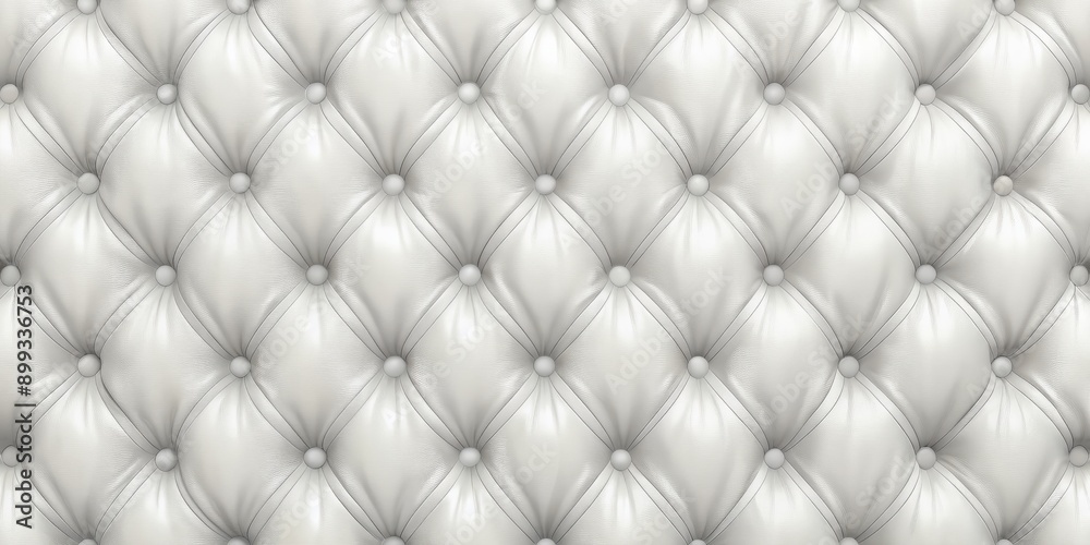 Seamless subtle white diamond tufted upholstery pattern transparent background texture overlay. Abstract soft puffy quilted sofa cushions or headboard displacement, bump or height map.. Generative Ai. Seamless subtle white diamond tufted upholstery pattern transparent background texture overlay. Abstract soft puffy quilted sofa cushions or headboard displacement, bump or height map.. Generative Ai.