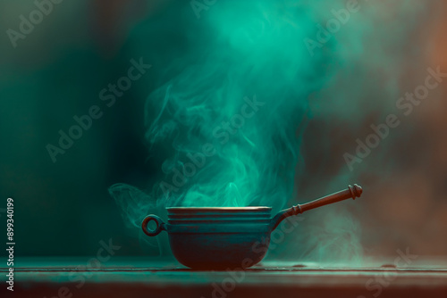 Miniature cauldron, overflo...