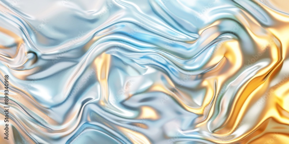 Obraz premium Abstract gradient melty metallics background