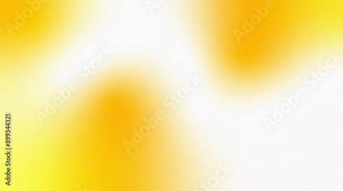 Abstract white grainy background with yellow gradient pattern and negative space for warm and inviting design