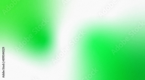 Green abstract background with white wave on blank space and grainy texture for modern minimal design