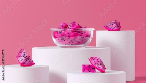 pink and Cosmetics industry background