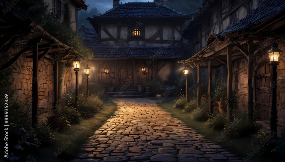 Fototapeta premium Entrance from the old village