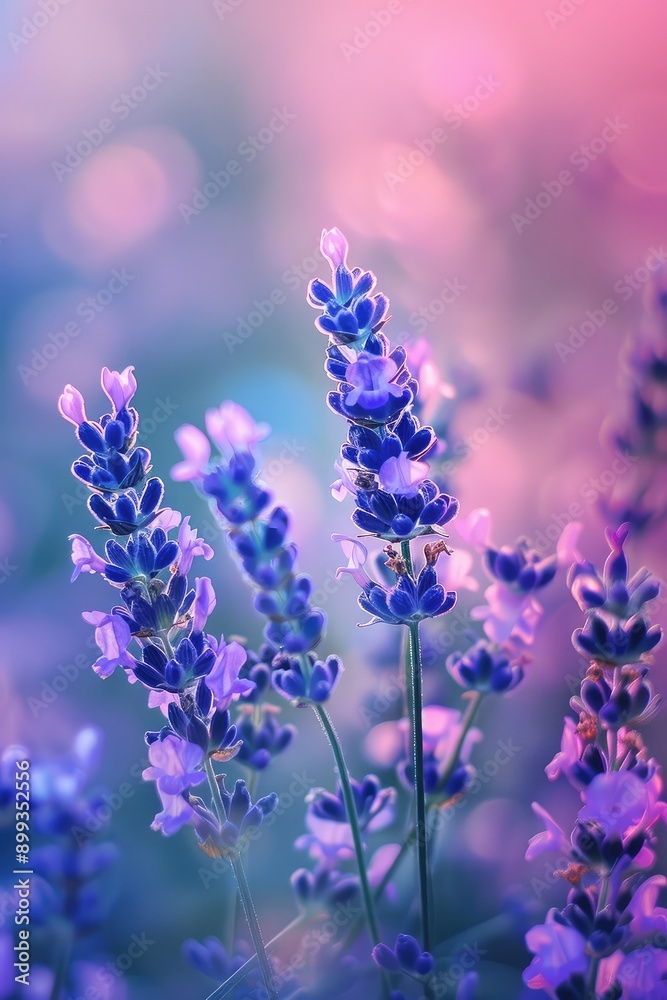 flowers in a lavender field. Selective focus. flowers in a lavender field. Selective focus.