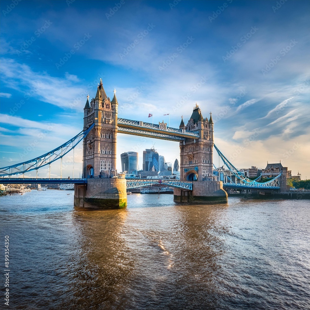 Obraz premium Tower Bridge in London, AI generated