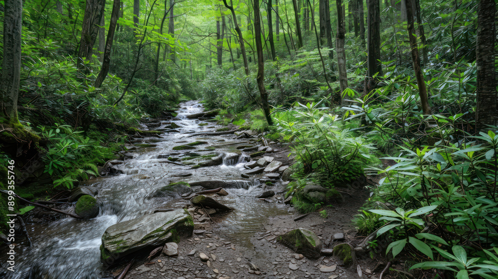 Hike the Apalechian Trail through the scenic Great Smoky Mountains National Park, known for its stunning views and diverse wildlife. Hike the Apalechian Trail through the scenic Great Smoky Mountains National Park, known for its stunning views and diverse wildlife.
