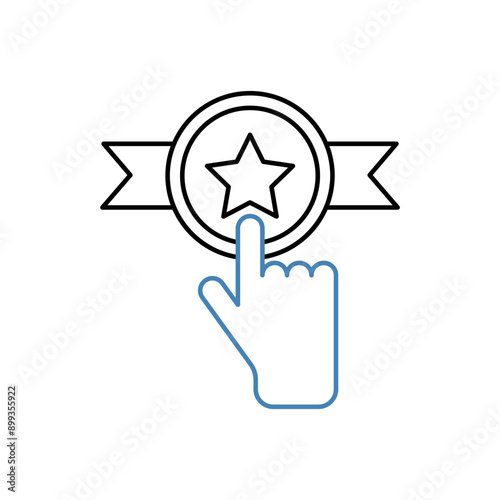 credibility concept line icon. Simple element illustration. credibility concept outline symbol design.