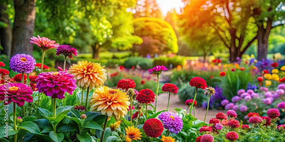 Beautiful close-up images of vibrant flowers and lush trees in a garden setting, flowers, trees, garden, nature, vibrant Beautiful close-up images of vibrant flowers and lush trees in a garden setting, flowers, trees, garden, nature, vibrant