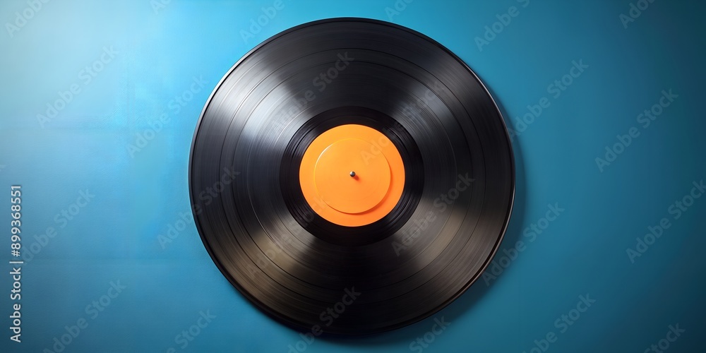 Fototapeta premium Schallplatte Vinyl Schellack Vinylscheibe Scheibe Platte Creative AI