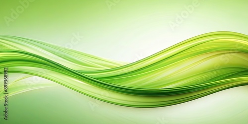Wallpaper Mural Abstract background with flowing light green wave, abstract, background, wave, green, flow, design,texture, curve, vibrant Torontodigital.ca