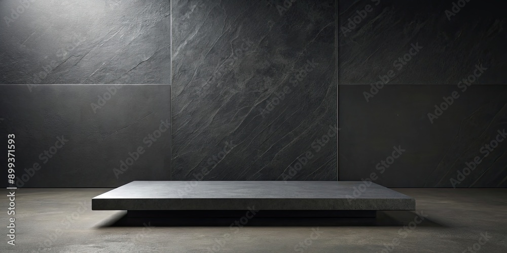 Symbolic black slabs representing a modern and minimalist design , minimalist, abstract, geometric, dark, sleek Symbolic black slabs representing a modern and minimalist design , minimalist, abstract, geometric, dark, sleek