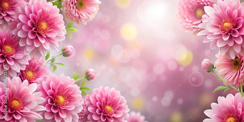 Floral background with pink flowers Generative By AI Floral background with pink flowers Generative By AI