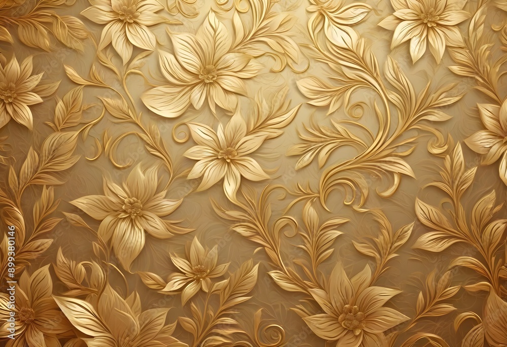 golden floral texture background golden floral texture background