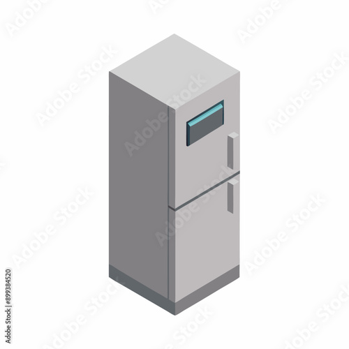 Isometric fridge on a isolated white background (12)