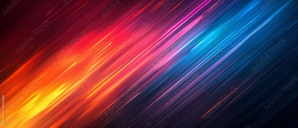 A multicolored wallpaper featuring lines of light radiating from the top and base of the lower lines A multicolored wallpaper featuring lines of light radiating from the top and base of the lower lines