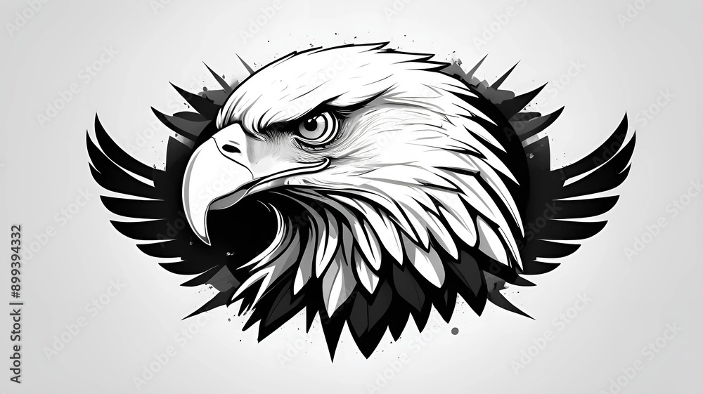Obraz premium eagle head vector