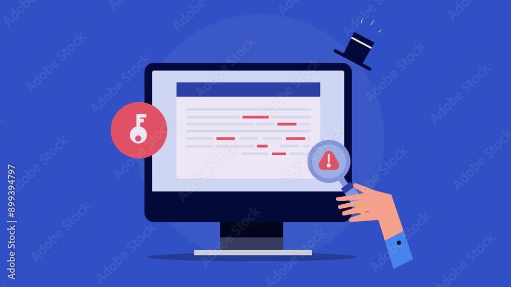 Content keyword spam for website visibility, black hat SEO strategy conceptual unethical online marketing practice video animation. Content keyword spam for website visibility, black hat SEO strategy conceptual unethical online marketing practice video animation.