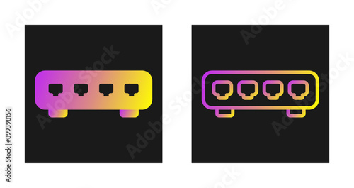 Ethernet Switch Vector Icon
