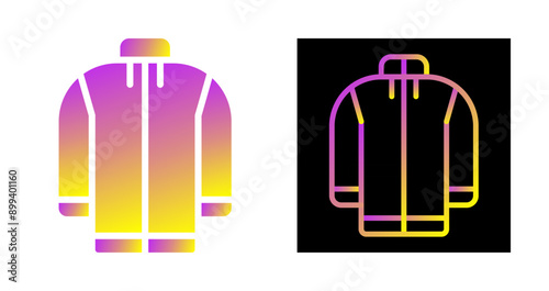Fleece jacket Vector Icon