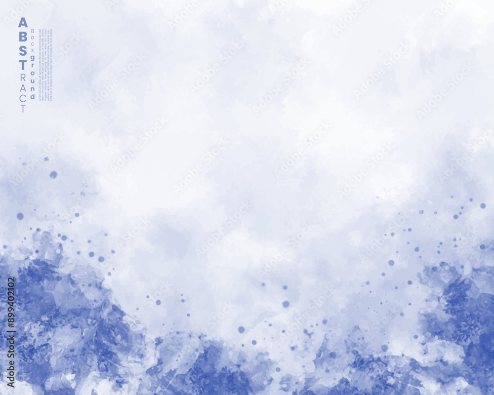 Obraz premium Abstract splashed watercolor background. Design for your cover, date, postcard, banner, logo.
