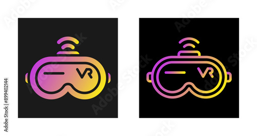 Virtual Reality Headset Vector Icon