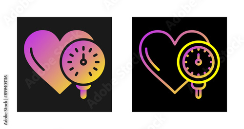 Blood Pressure Monitor Vector Icon