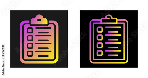 Clipboard Checklist Vector Icon