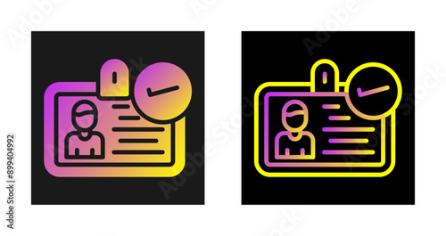  ID Verification Vector Icon