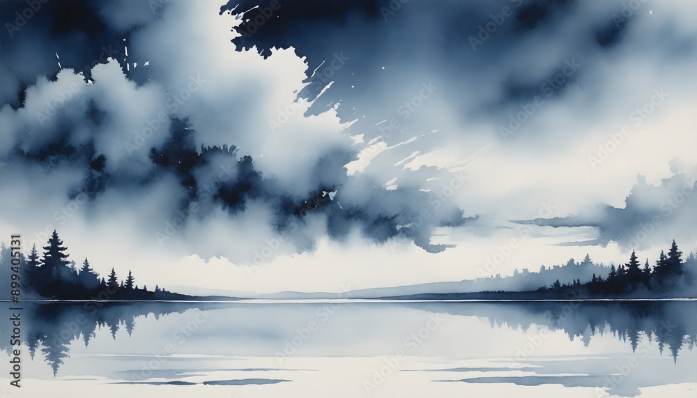 A monochrome watercolour wash with varying shades of blue, creating a calming and serene atmosphere with smooth transitions. Multiple variations available A monochrome watercolour wash with varying shades of blue, creating a calming and serene atmosphere with smooth transitions. Multiple variations available
