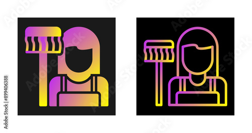  Housekeeper Vector Icon