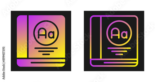Dictionary Vector Icon