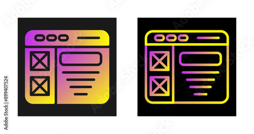 Wireframe Vector Icon