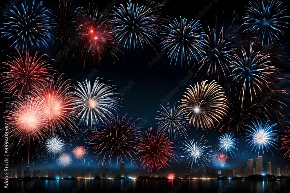 Fototapeta premium fireworks in the sky