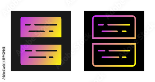 Document Split Vector Icon