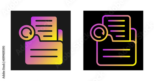 Document Redo Vector Icon