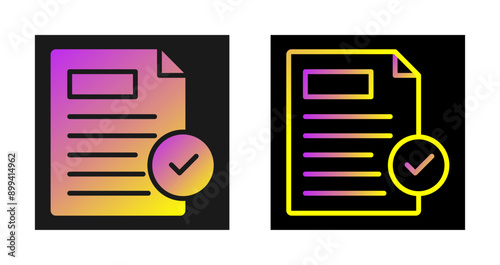 Acceptance Vector Icon