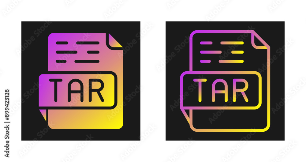 TAR Vector Icon TAR Vector Icon