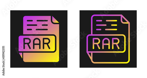 RAR Vector Icon