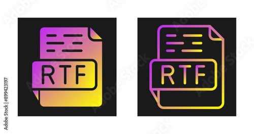 RTF Vector Icon