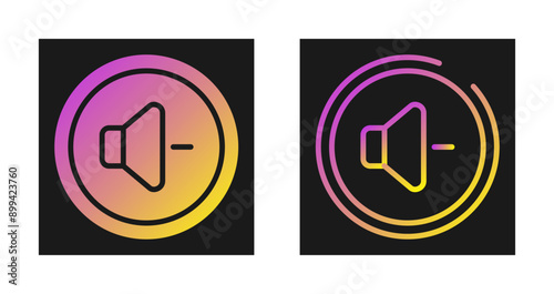 Volume Down Button Vector Icon