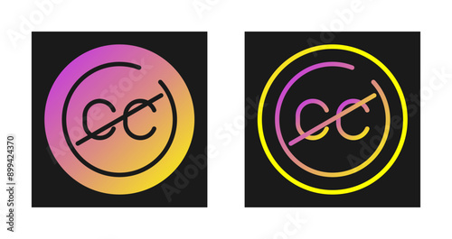 Closed Captions Circle Vector Icon