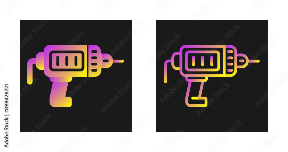 Electric Drill Vector Icon